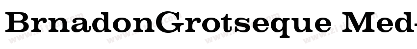 BrnadonGrotseque Med字体转换